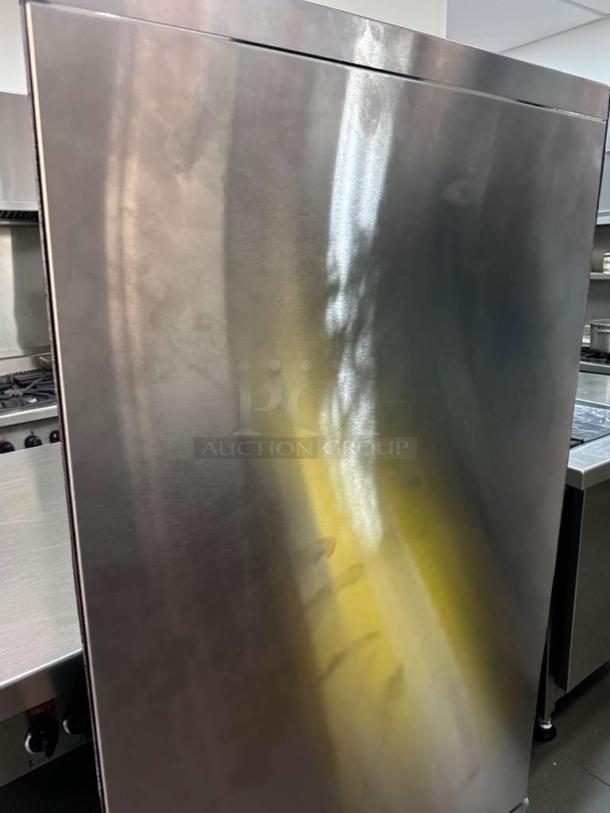 Hatco Toast-King TK-100 commercial toaster, brand new condition, stainless steel, 1 1/4" capacity, 240V.