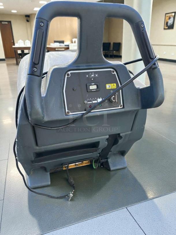 Nilfisk Advance BU800 floor burnisher, 20 in, superior condition, fully operational, control panel visible, USA-made.