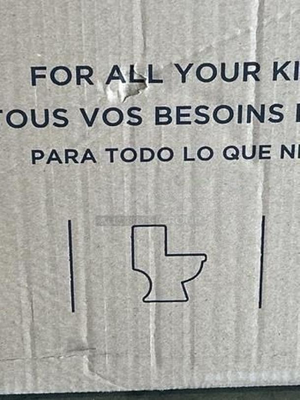 Brand new porcelain pedestal bathroom sink, model PED-S-SINK-0733, in box. Durable white ceramic, suitable for commercial or residential use.