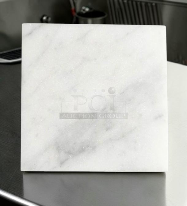 Carrara White Marble 4x4 Honed Tile, natural stone, outstanding condition, ideal for interior wall and backsplash use.