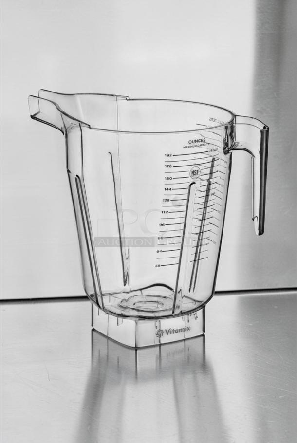 Vitamix 015896 XL 1.5 Gallon Clear Tritan Blender Jar, NSF Certified, for Vitamix XL, exceptional condition.