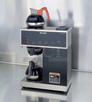 Bunn VPR Commercial Pourover Coffee Brewer, dual warmer plates, superior condition, UL & NSF listed, fully operational.