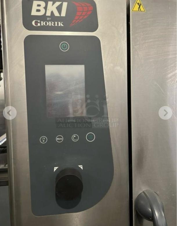 BKI TE102R Combiking oven control panel, prime condition, 10 pan capacity, programmable, 208V/3 Ph, fully tested.