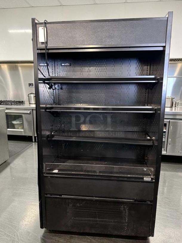 Structural Concepts Oasis B42 refrigerated display case, 42-inch, open merchandiser, immaculate condition, fully tested.