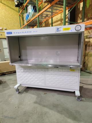 The Baker Company EdgeGard HF SG6252 clean bench, stainless steel work surface, HEPA filter, GFCI outlets, 2018 model.