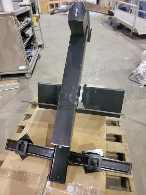 Ergotron WorkFit-S single LCD mount shown, part of a lot of two workstations. One new in box, one lightly used.