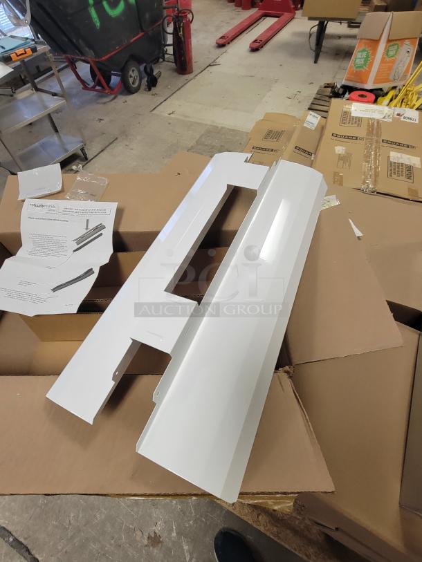 *New* Lithonia Lighting ZLR L24 SYM WH reflector kits. High-gloss white. Includes mounting hardware. Original packaging.