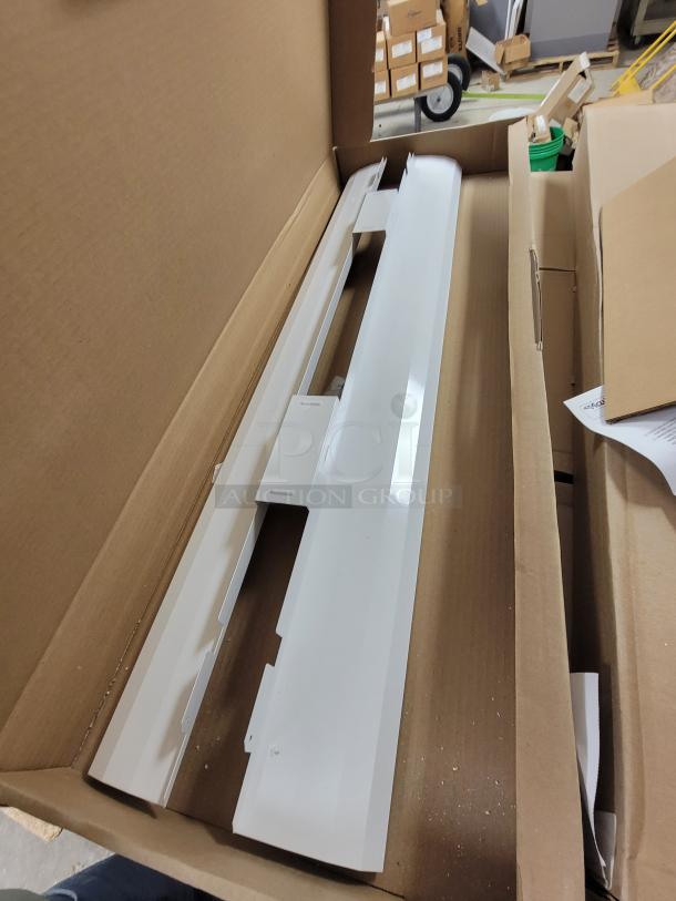 Lot of 6 new Lithonia Lighting ZLR L48 reflectors in high-reflectance white. Includes screws and installation guides.