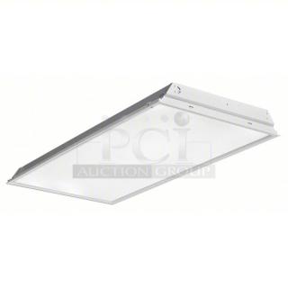 *NEW* MODULAR INTERNATIONAL RECESSED LIGHT FIXTURES (LOT OF 20)! This bulk lot features high-end, architectural-grade LED recessed luminaires designed for premium performance and a modern aesthetic. Each fixture delivers a crisp, uniform light output through a high-quality diffuser, ideal for large-scale installations requiring a clean, seamless look. These are industrial-strength units built to rigorous standards, offering exceptional durability and energy efficiency compared to standard commercial lighting. While the majority of the lot is in excellent condition, please note that two units sustained minor damage, making this an incredible opportunity to acquire high-value lighting for a large-scale renovation or facility upgrade at a fraction of the original cost.