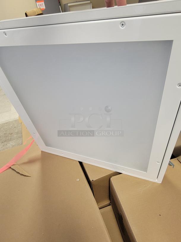 Failsafe M4SEDI LED recessed troffer, new, white housing, sealed lens, 4800 lumens, 4000K, symmetric light distribution.