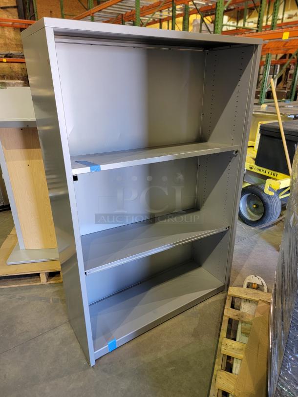 Midmark Ritter industrial shelving unit, premium-grade steel, powder-coated finish, robust design for high-capacity storage.