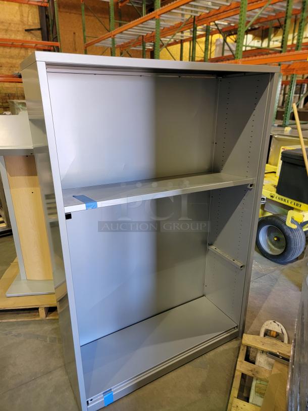 Midmark Ritter industrial shelving unit in premium-grade steel with powder-coated finish, offering durable, open-access storage.