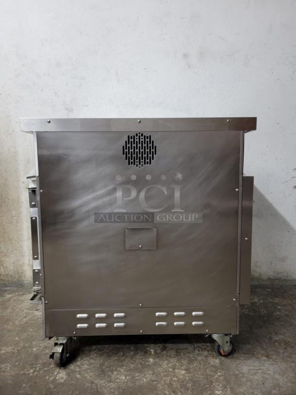 WINSTON CVAP Cook and Hold Under Counter Cabinet HA4507, stainless steel, on casters, used condition.