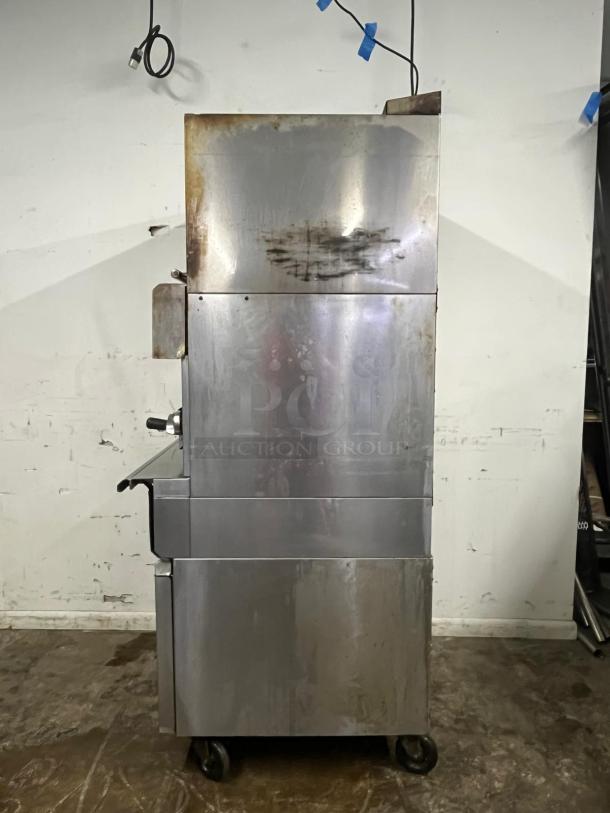 Vulcan VIR1F_NAT 36" Gas Broiler, deck-type, single infrared burner, 100,000 BTU, used condition, stainless steel finish.