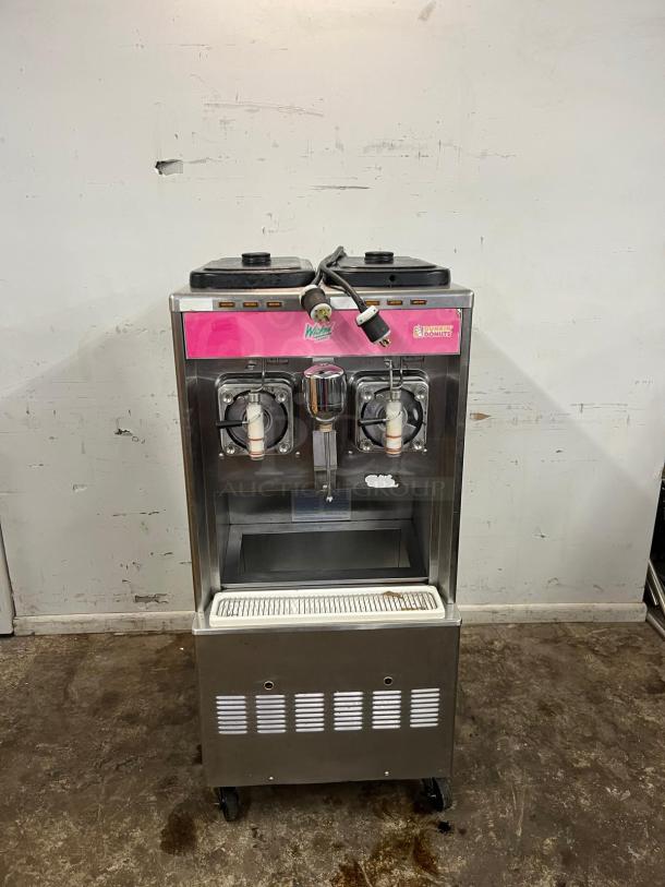 TAYLOR 342D-27 Double Flavor Frozen Drink Machine in stainless steel, suitable for margaritas and milkshakes, good condition.