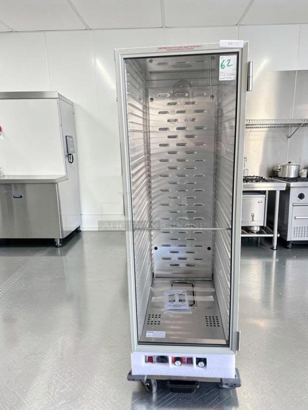 Brand new Sierra SHPI commercial heater proofer cabinet, insulated glass door, 120V, UL & NSF listed, model SIE-L-PRO-0713.