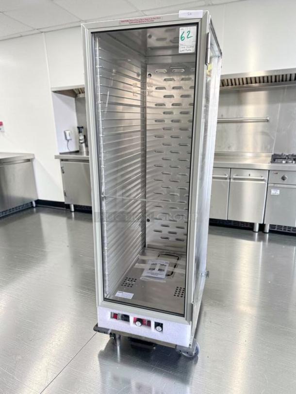 Brand new Sierra SHPI commercial heater proofer cabinet, insulated glass door, 120V, UL & NSF listed, full size.