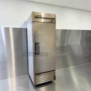 Pristine True T-23F Commercial Reach-In Freezer, stainless steel, 115V/single phase, brand label visible, fully tested.