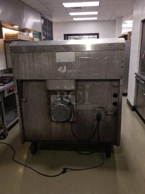 Back view of Jade JTRH-6-36C commercial gas range, showing wiring and connections. Item in top-tier condition, fully tested.