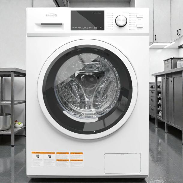 Brand new KoolMore FLW-3CWH commercial front-load washing machine, 3.0 Cu. Ft., UL Listed, in original box, never used.