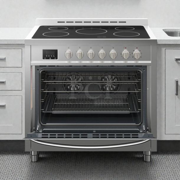 Brand new KoolMore KM-FR36EE-SS 36" electric range, stainless steel, 4.3 cu. ft., UL certified, original box, never used.