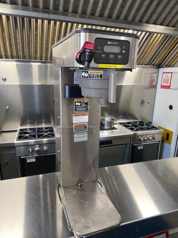 Bunn ITCB-DV 29” Commercial Coffee Brewer, digital controls, stainless steel, high-grade condition, UL listed.