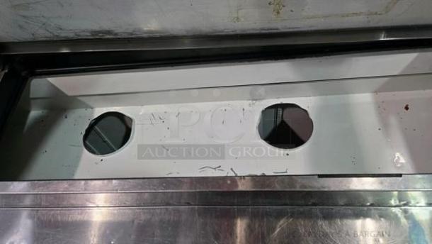 True TPP-93 commercial pizza prep refrigerator, 93-inch, three-door, superior condition, stainless steel, fully tested, UL Listed.