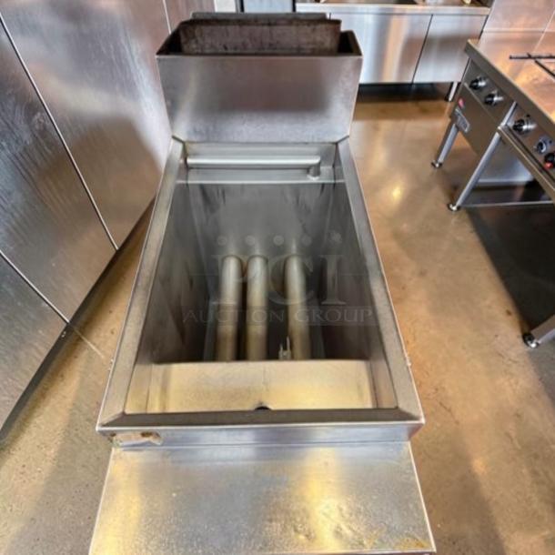 Pristine Imperial IPC-14NG gas pasta cooker, 12-gallon, 105,000 BTU, stainless steel, fully tested, commercial use.