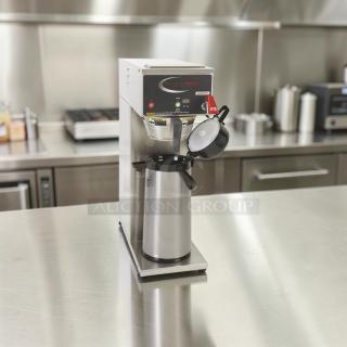 Superb condition Grindmaster B-SAP PrecisionBrew coffee brewer, dual airpot, stainless steel, fully operational, 120V.