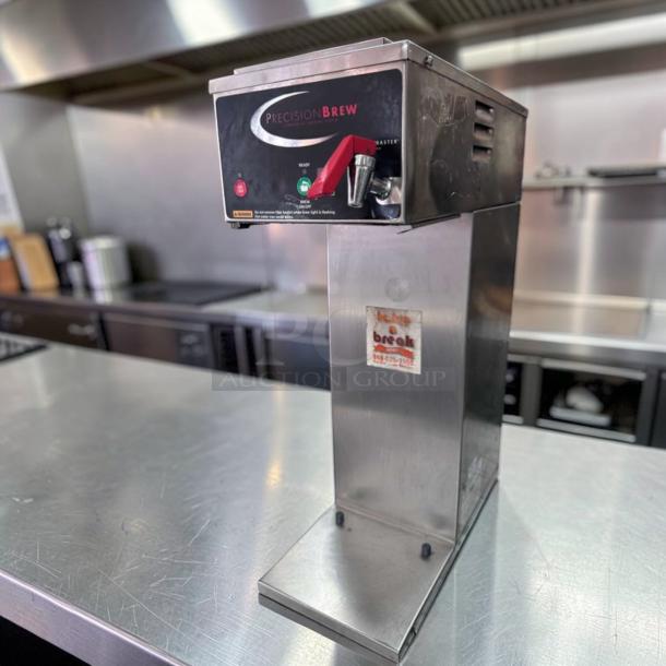 Superb condition Grindmaster B-SAP PrecisionBrew coffee brewer, dual airpot, automatic, stainless steel, 120V, fully tested.