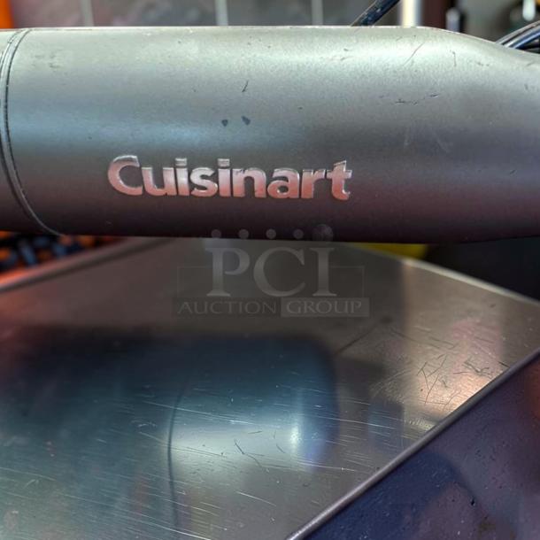 Cuisinart HB-400PC stick blender, excellent condition, black finish, 400W, Cuisinart logo visible, fully tested.
