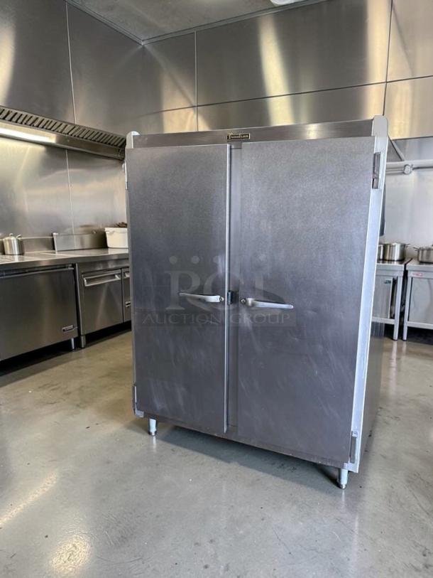 Traulsen G20010 Commercial Refrigerator, 52" double door, stainless steel, prime condition, heavy-duty, fully tested.