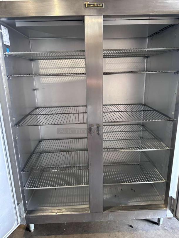 Traulsen G20010 stainless steel commercial refrigerator, double door, 52", heavy-duty, excellent condition, fully tested.