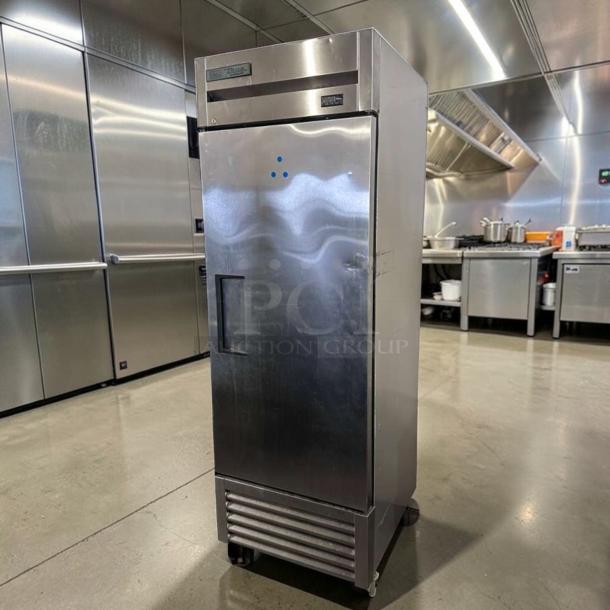 True T-23-HC Commercial Refrigerator, single door, stainless steel, superior condition, energy efficient, tested operational.
