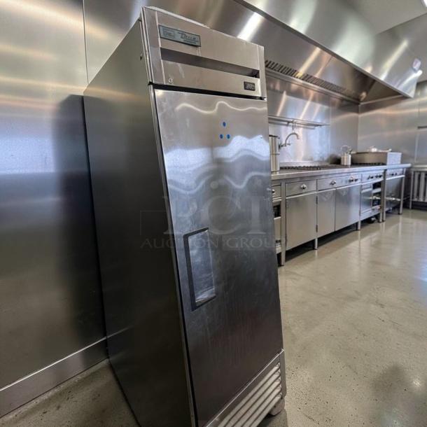 True T-23-HC single door commercial refrigerator, stainless steel, energy efficient, superior condition, 27-inch.