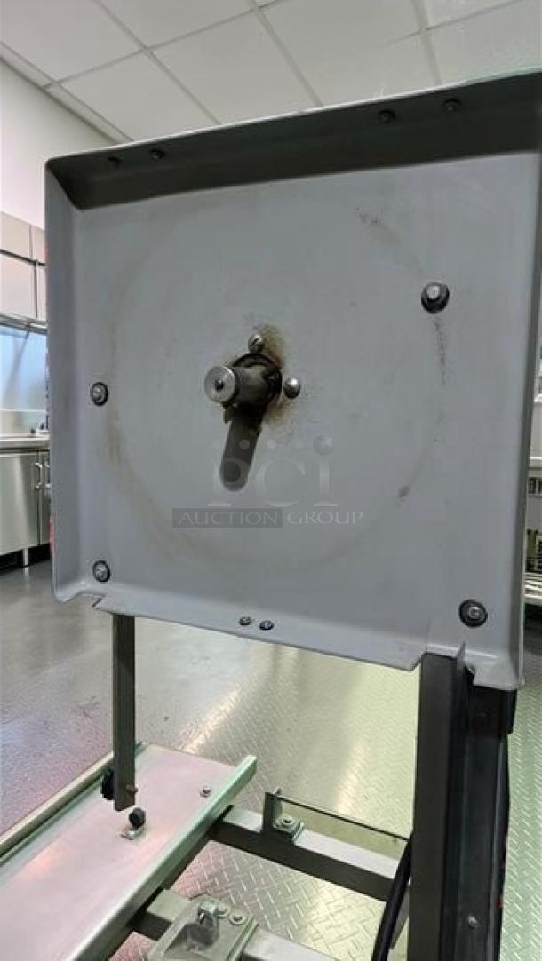 Hobart 5701D commercial meat saw in excellent condition, 500V, 3-phase, UL & NSF listed, fully operational.