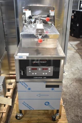 BRAND NEW 2026 Henny Penny 500 electric pressure fryer, commercial casters, 220-240V, 1 Phase, minor scratches.
