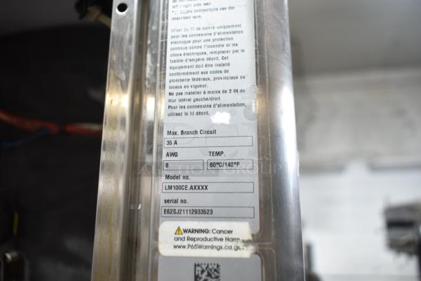 2021 Rational iCombi Pro combi convection oven, model LM100CE.AXXXX, 440/480V, 3-phase, with label details.