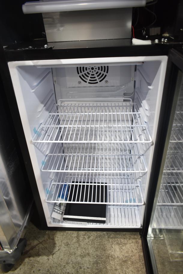BRAND NEW 2025 Avantco 360SC80 countertop merchandiser refrigerator, 115V, 1 Phase, with adjustable wire shelves.