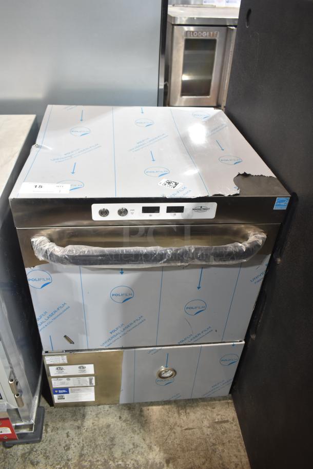 Brand new 2024 Mainstreet 541HTUC30 commercial undercounter dishwasher, high-temp, 208V/240V, slight cosmetic damage.