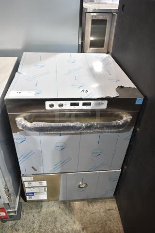 Brand new 2024 Mainstreet 541HTUC30 commercial undercounter dishwasher, high-temp, 208V/240V, slight cosmetic damage.