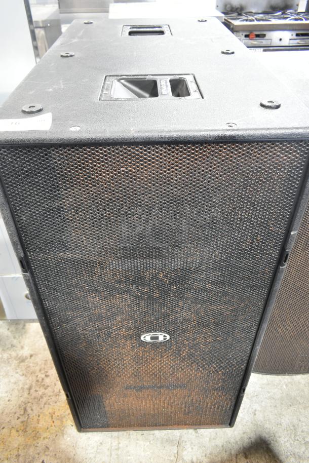 Dynacord PWH28 High-Power Double-18" Subwoofer, Planar-Waveguide-Basshorn Design, sturdy condition.