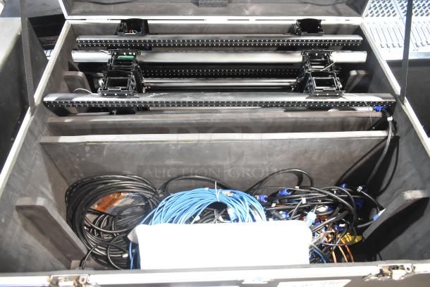 2 Createled AirBLADE-15 units in hard case with cables. Full Color SMD 3-in-1, used for indoor displays, good condition.