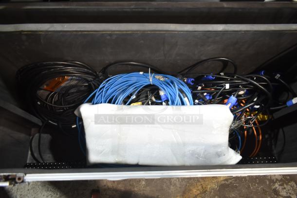 2 Createled AirBLADE-15 indoor full color SMD units in hard case; includes coiled cables and protective padding.