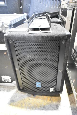 2 Yorkville Elite E10 Speakers, 8 Ohm impedance, black, durable grille, ideal for auctions, doubling bid opportunity.