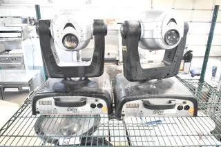 2 American DJ Accu Spot 250 II Club Stage DMX Moving Head Party Light. 2 Times Your Bid!