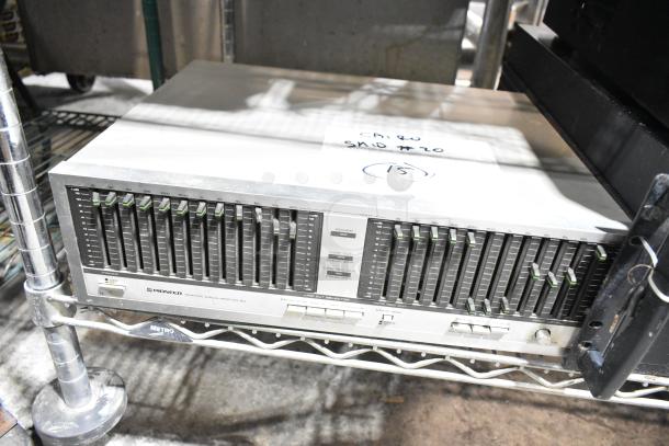 Xantech 8X8 HD Component Video Switcher alongside 2 Altronix R2416300ULCB Power Supplies, on metal shelving in used condition.