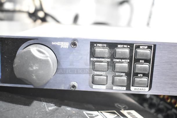 Shure PG4 Diversity, DBX DriveRack PX, Samson PowerBrite Pro15; Input knobs and control buttons visible.