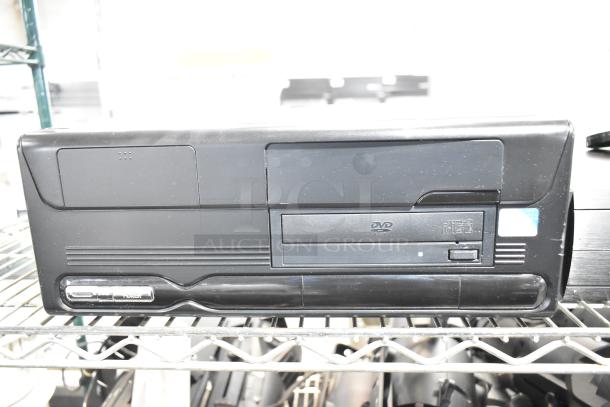 Panamax M5100-PM Home Theater Power Conditioner, black, DVD/compact disc feature, visible wear, shelf display.