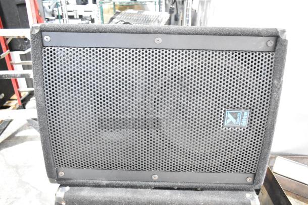 Yorkville Elite E12 speaker with metal grille, fabric edges, and visible brand logo; condition appears used.